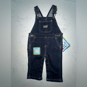 Wrangler Kids Dark Blue Denim Overalls